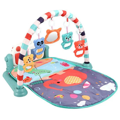 Baby Music Puzzle Play Mat: Educational Keyboard Carpet with Rack Toys for Infant Fitness and Crawling