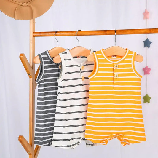 2019 Baby Striped Romper: Sleeveless Summer Outfit